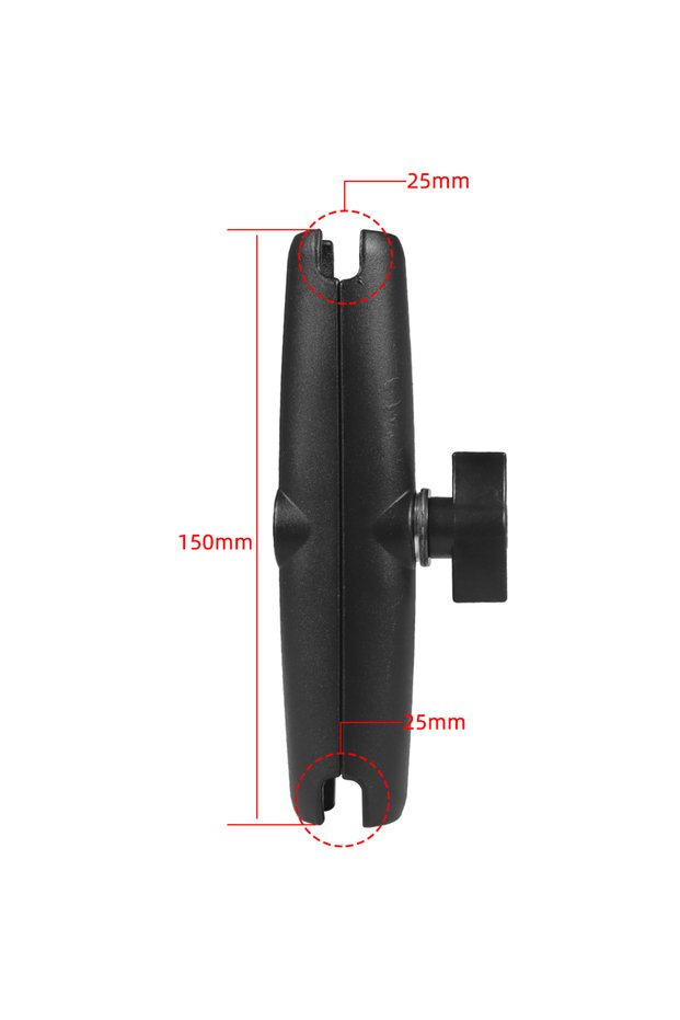Cycling 15cm Double Socket Arm Aluminum Alloy for RAM Mounts 5.5cm 9.5cm 15cm Lights Camera Extensio