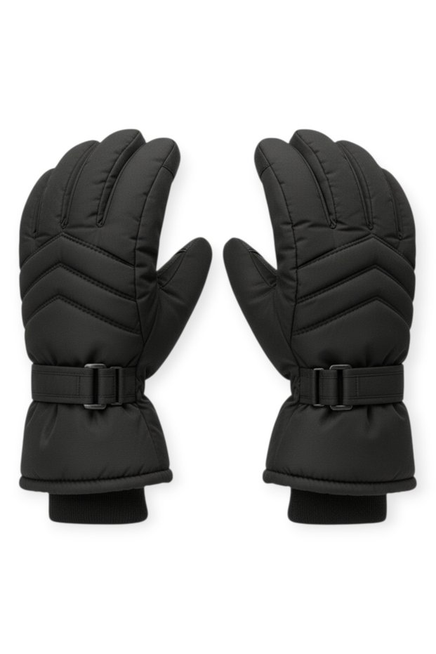 Men's Casual Snow Ski Gloves with Fleece Lining and S-L-Xl Options | Windproof Lightweight Snow Gloves