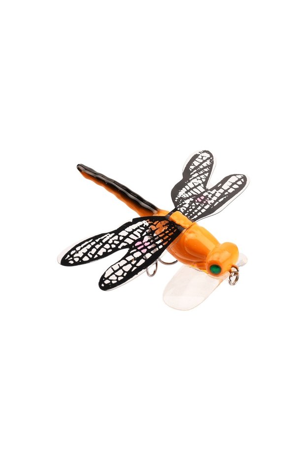 F Topwater Dragonfly Dry Flies Insect Fly Fishing Lure 6.2g 75mm Trout Popper Artificial Bait Wobble