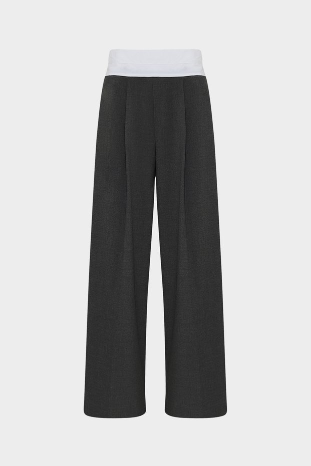 High Waist Corsage Detailed Palazzo Women's Trousers