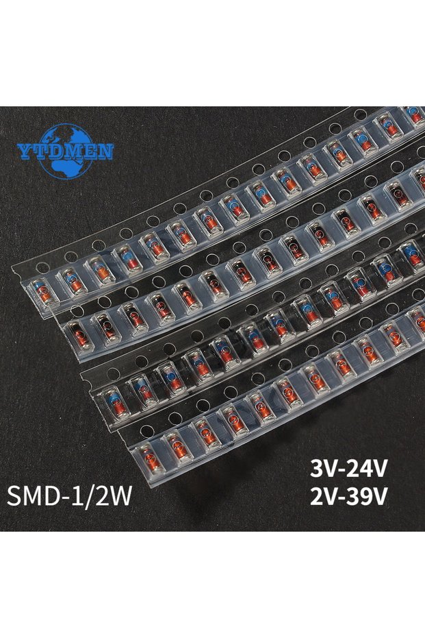 3V-24V 300PCS SMD LL34 Zener Diode Kit 0.5W 1/2W 3V-24V 2V-39V SMD Diode Set 1N4148