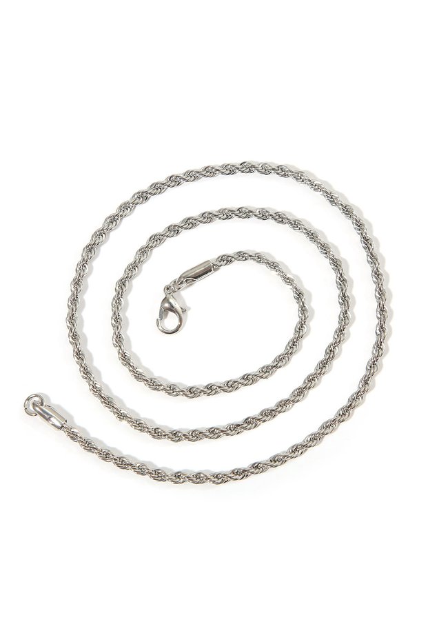 AY5661101 New Simple Classic Rope Chain for Men Women Necklace Casual Punk Stainless Steel Figaro Tw