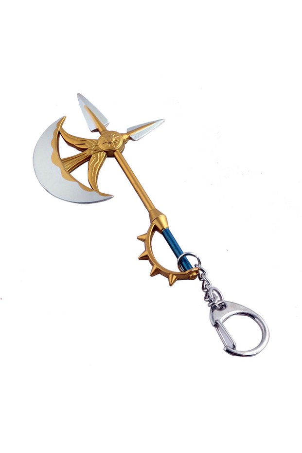Keychain Anime The Seven Deadly Sins Keychain Meliodas Lost Bane Sword Key Chains Metal Weapon Model