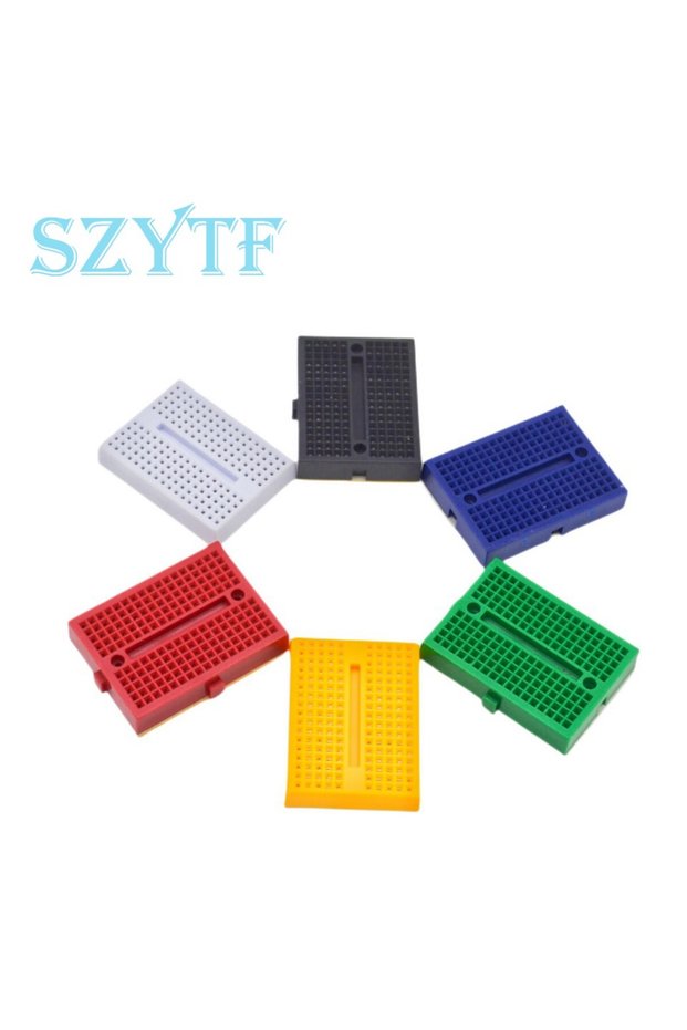 SZYTF 6pcs 6Pcs Mini Breadboard Kit with 170 Tie Points Solderless SYB-170 Prototype PCB Bread Board