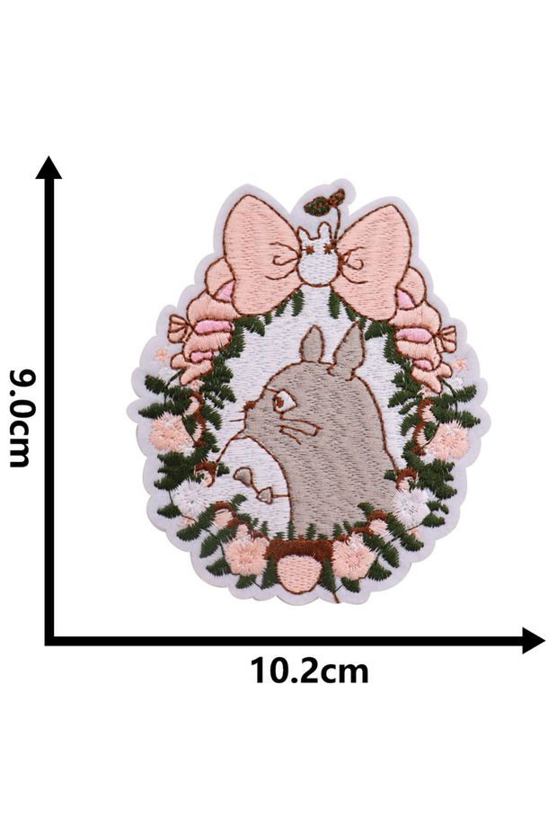 Red 1Pcs Cartoon Japan Anime Patches Embroidery Iron On Clothes Jeans Apparel Decoration Appliques S