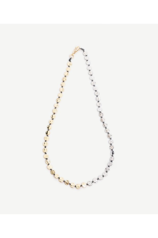 Gold and Silver Detailed Necklace