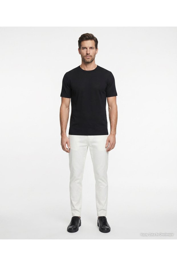 Regular Crew Neck Short Sleeve Sweater