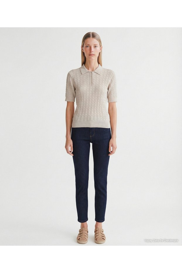 Slim High Waist Trousers