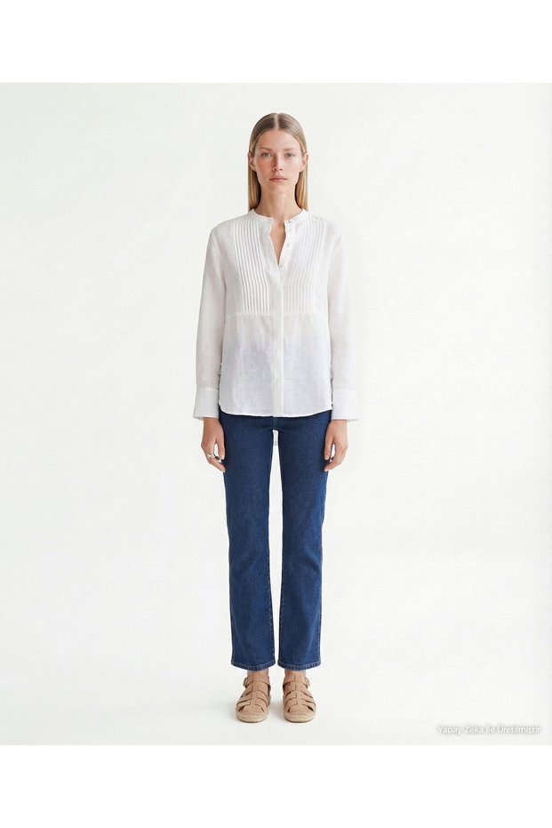 Regular Shirt Collar Long Sleeve Shirt