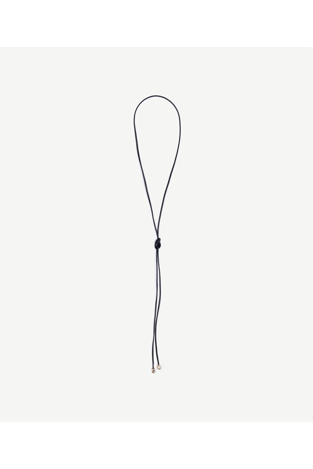 Leather Necklace with End Detail