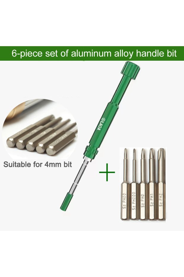 6-piece set LAOA 1/4 Screwdriver Manual Screwdriver Head Handle Bit Handle Accessories