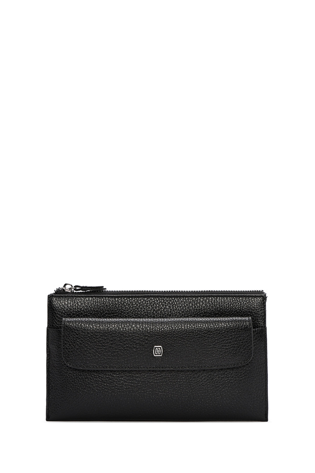 Men's Black Leather Handbag 24Wbd3600Ft