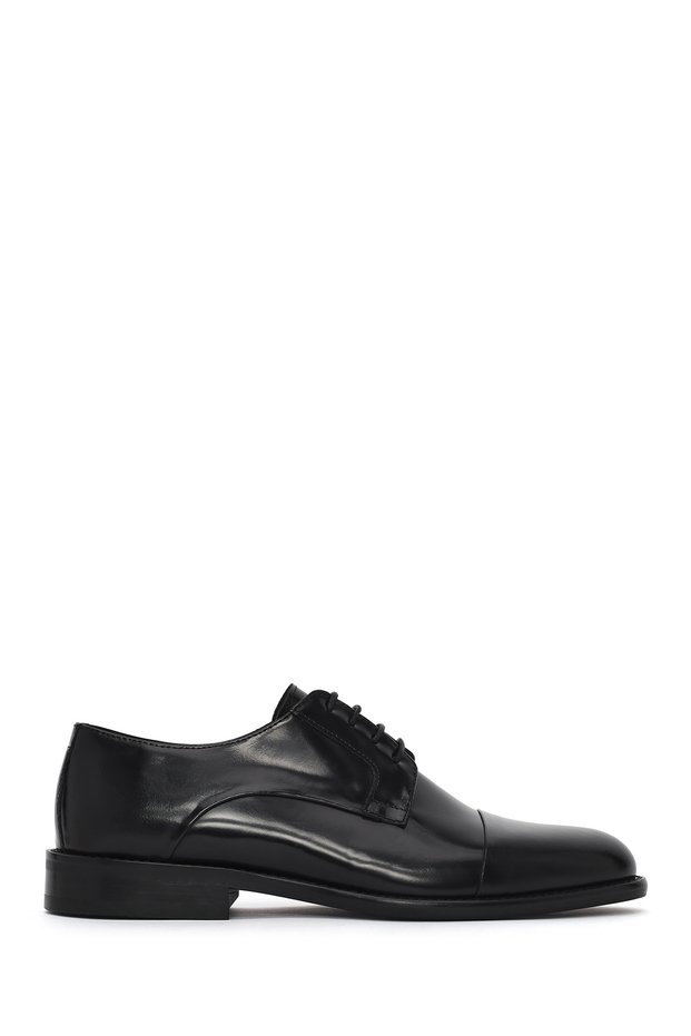 Men's Black Lace-Up Leather Classic Shoes 26Sfd622322