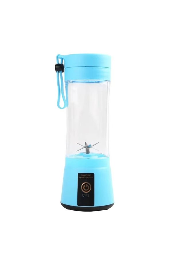 blue Portable Mini Electric Juicer USB Charging Smoothie Milkshake Maker Automatic Fresh Squeezer Le