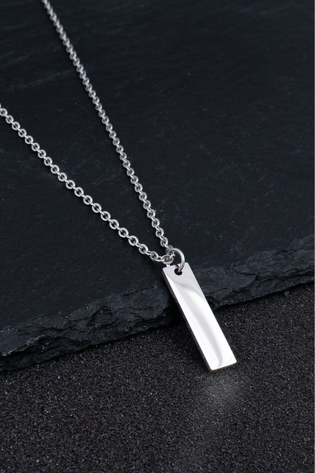 316L Steel Plate Necklace Ka1074Gm