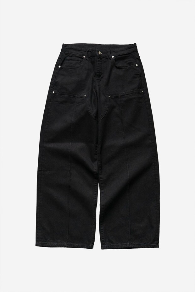Black Force Super Baggy Black Men's Jean Pants