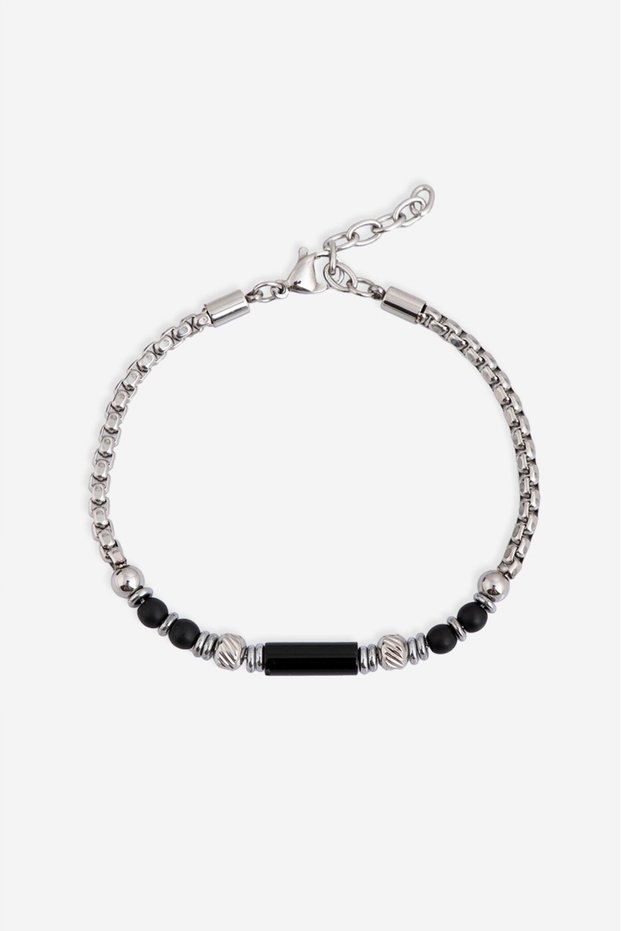 316L Steel Aurex Silver Chain Men's Bracelet