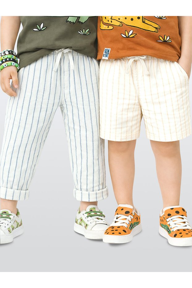 Linen Look Boys' Shorts and Trousers Cotton Woven Summer Wear