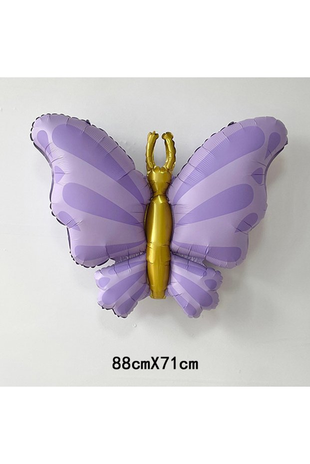 others Butterfly-Purple Butterfly Aluminum Foil Balloons Little Girls Princess Birthday Party Decora