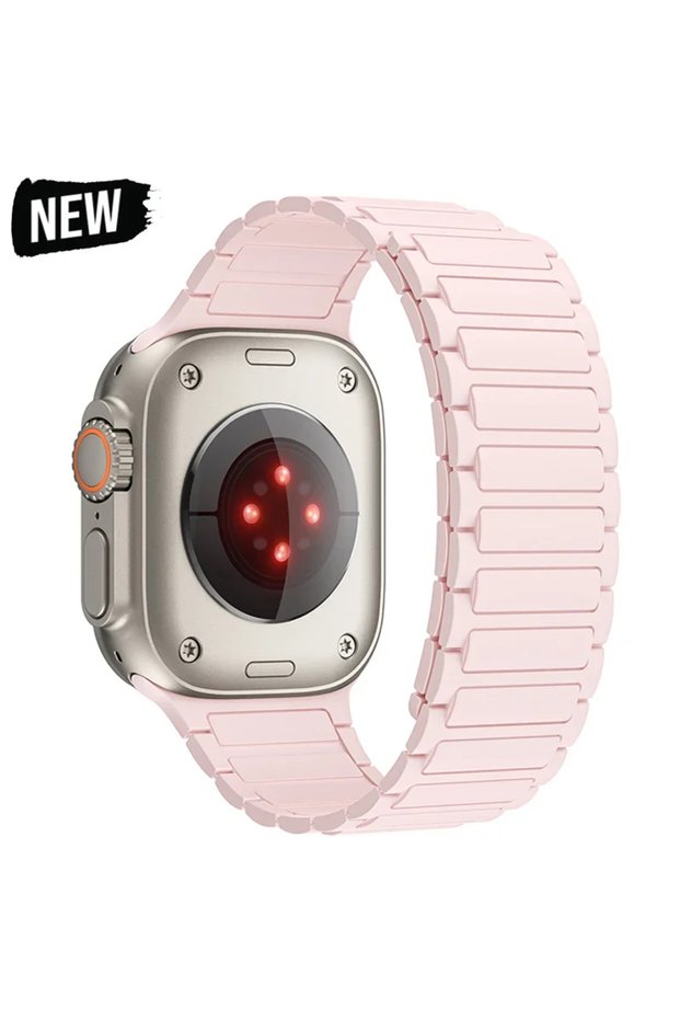 45 44 42 49mm Pink NEW Magnetic Strap for Watch Band 45mm 44 40mm 46 41mm 42mm 38 Silicone Bracelet