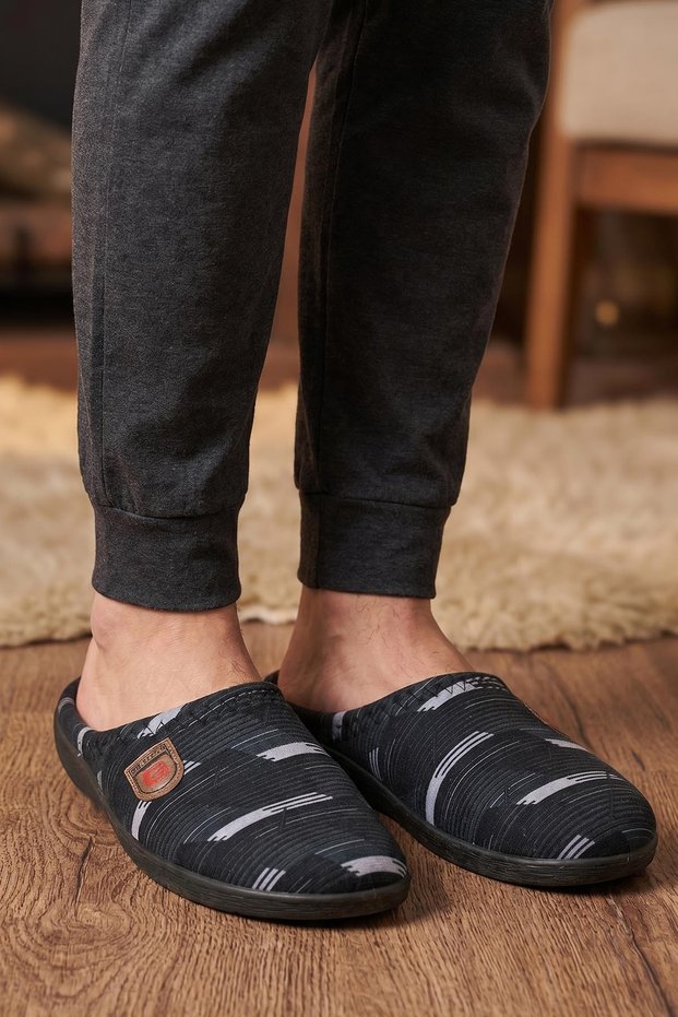 Men's Winter Comfortable Sole Home Garden Slippers