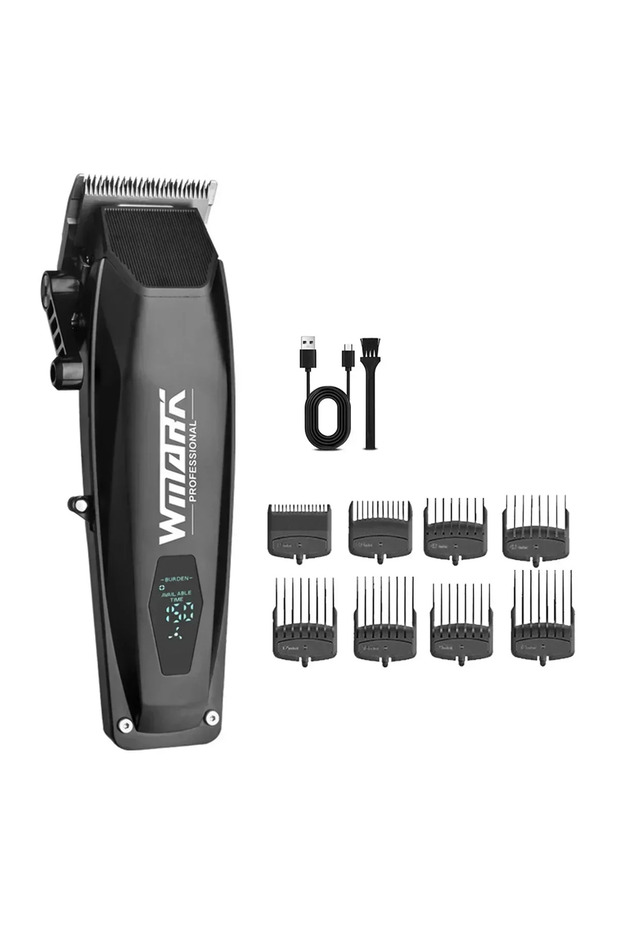 Black WMARK NG-125 Professional Electric Hair Clippers 7500RPM Rotating Motor Oil Head Barber Shop T