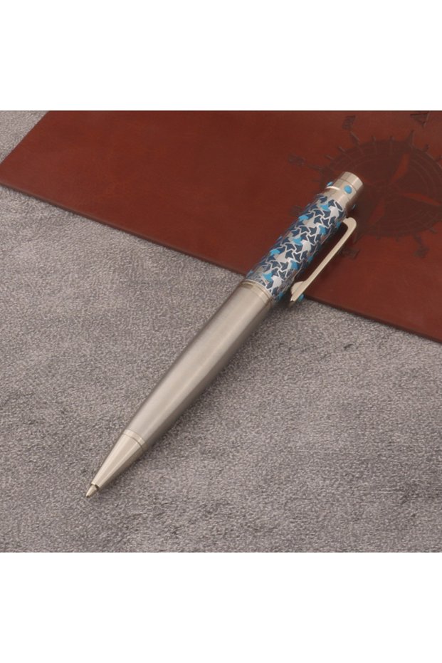 Blue 1pc High Quality Brand New ballpoint pen Elegante Signature metal pen Stationery Office School