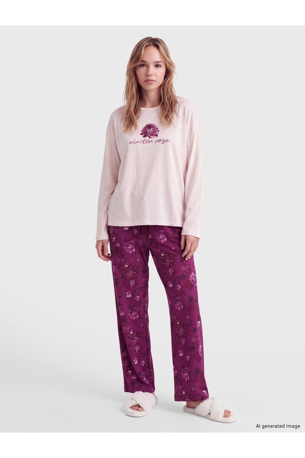 I Floral Women's Pajama Set from Freezen Store