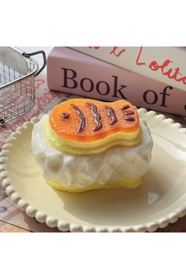 Taiyaki 1pcs Taiyaki Squishy Toy Realistic Japanese Pastry Slow Rebound Fidget Toy Stress Relief ASM