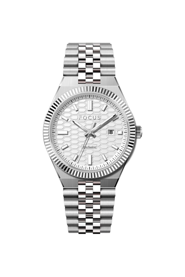 Exclusive Steel Case and Strap Japanese Movement Men's Wristwatch 5 Atm Water Resistant