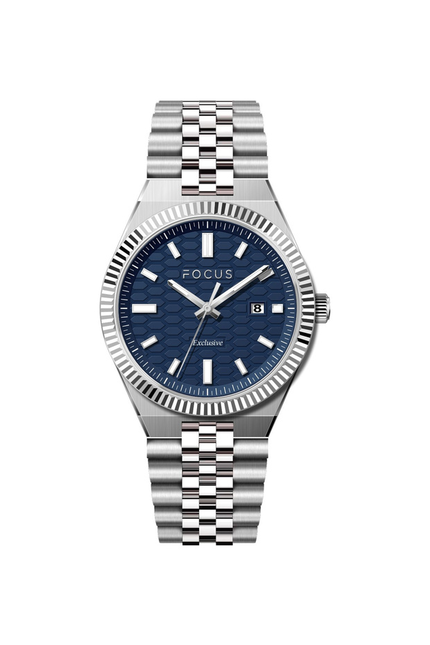 Exclusive Steel Case and Strap Japanese Movement Men's Wristwatch 5 Atm Water Resistant