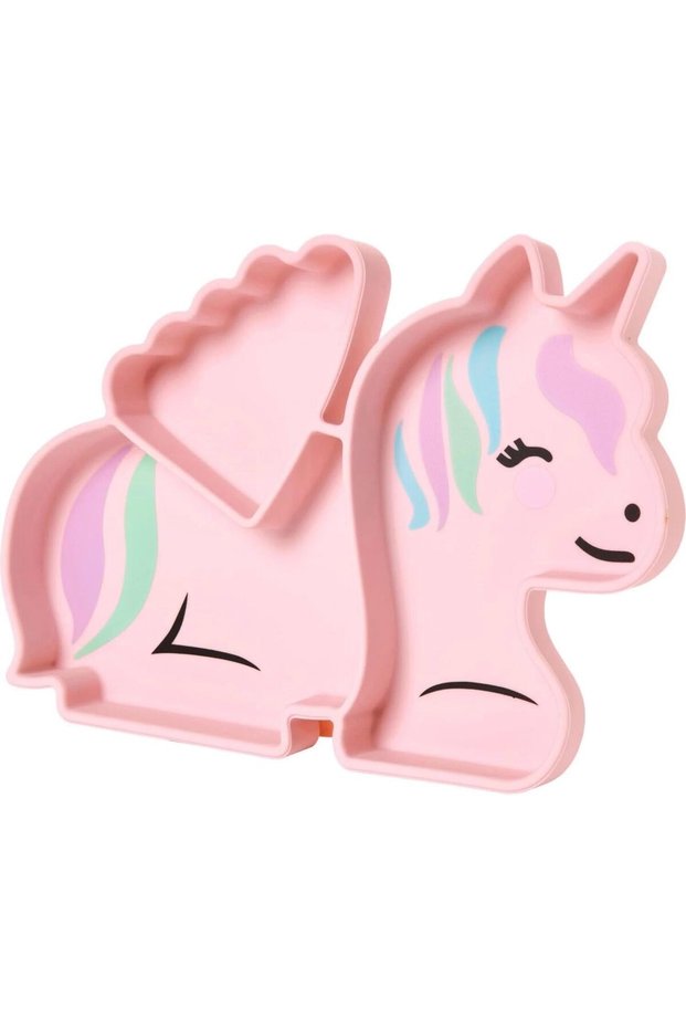 Silicone Divided Plate - Unicorn