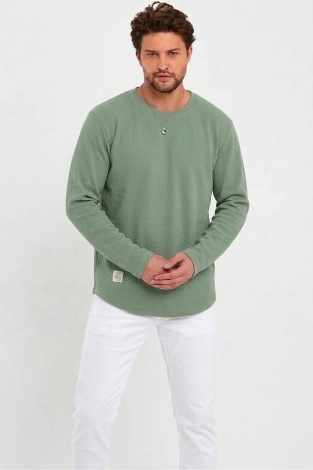 Long Sleeve Ottoman Fabric Sweatshirt