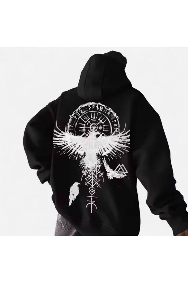 Unisex White Hooded Oversize Sweatshirt Comfortable Fit Cotton with Fleece Inside