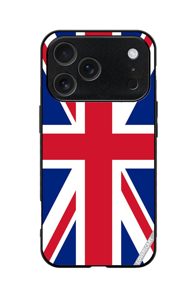 Protective Printed Case Cover for iPhone 17 Pro Max Uk Flag Design Multicolor