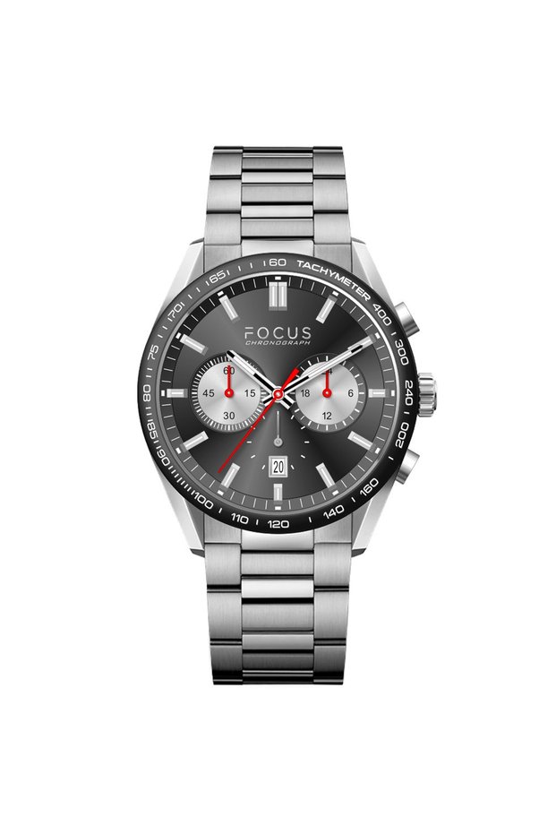 Exclusive Men's Wristwatch with Steel Case and Strap Japanese Movement 10 Atm Water Resistant