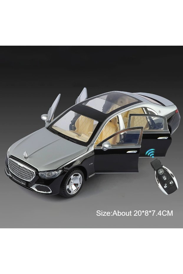 Black Scale 1:24 S680 Sports Car Model Toy Door Opened Pull Back Shock Absorption Vehicles Models To