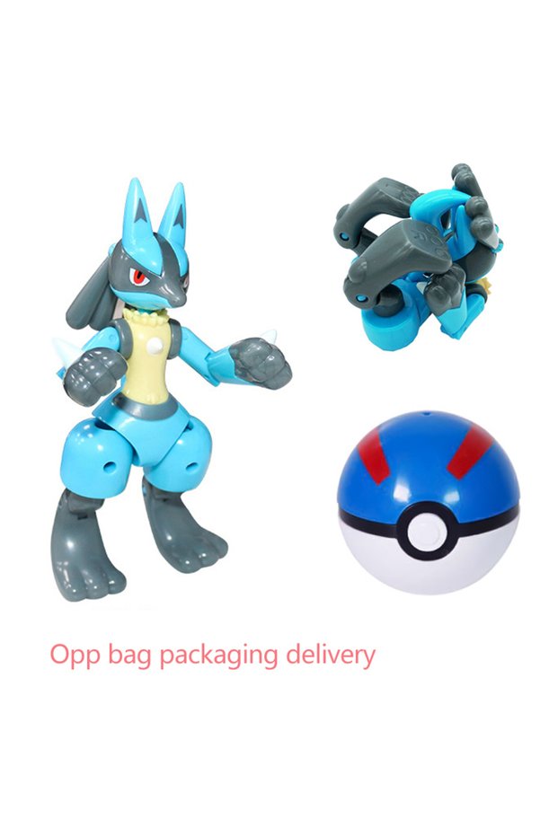 No box New Pokemon Figure Transform Pokeball Pikachu Mew Eevee Gengar Blastoise Venusaur Charizard G