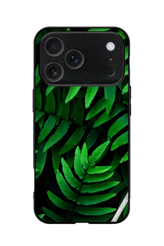 Protective Printed Case Cover for iPhone 17 Pro Leaves Design Green