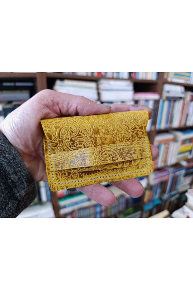Genuine Leather Handmade Hermeƨ Stitching Style Minimalist Wallet Dak450