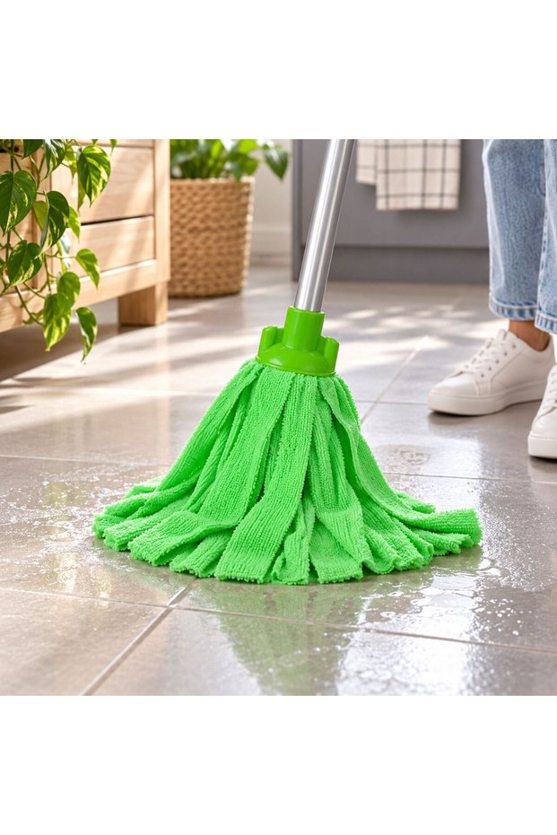 Green Microfiber Mop