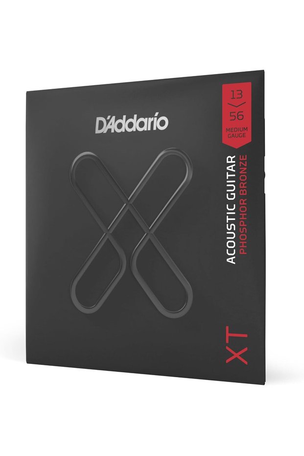 أوتار الجيتار - أوتار جيتار صوتي مطلية بالبرونز الفوسفوري من XT - XTAPB1356 - عمر أطول للأوتار