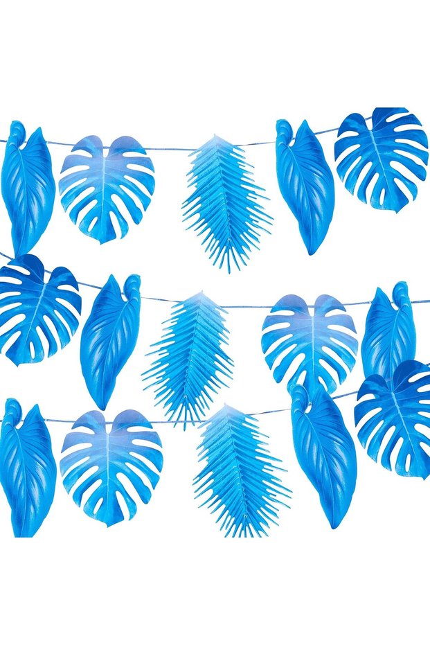 Fiesta Blue Palm Leaf Garland