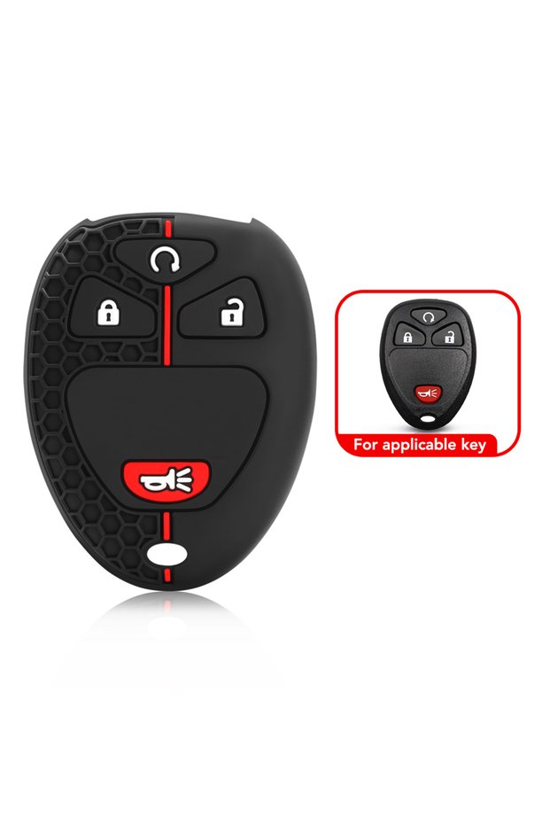 A Style Silicone Key Case for Chevrolet Tahoe 2007 Suburban Gmc Yukon 2010 Traverse XL Key Cover for