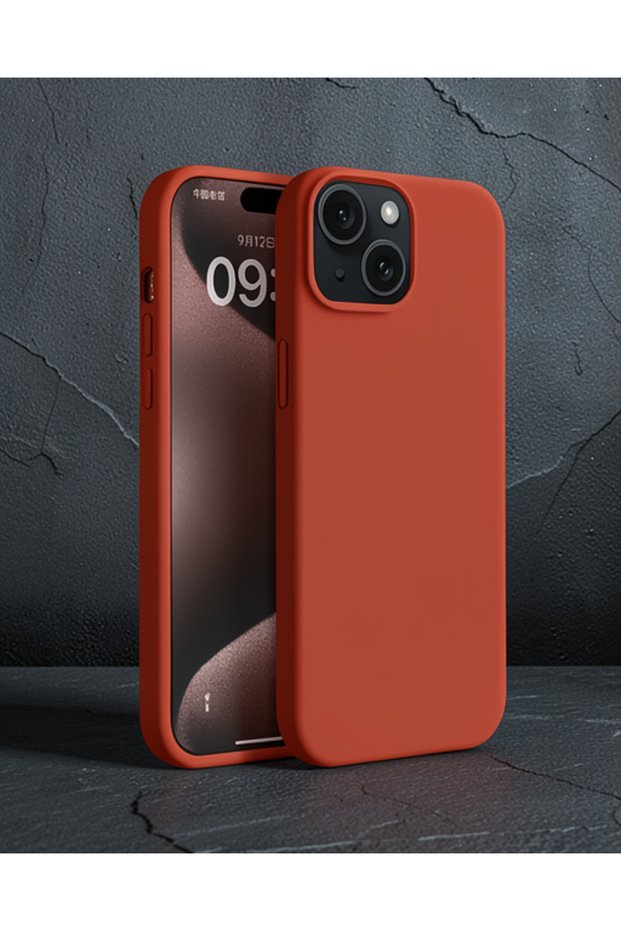 Apple iPhone 15 Case First Silicone - Red