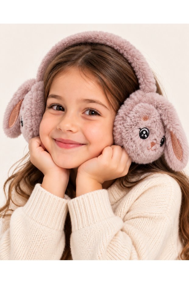Plush Children's Headphones with Rabbit Figure 5–9 Years Old