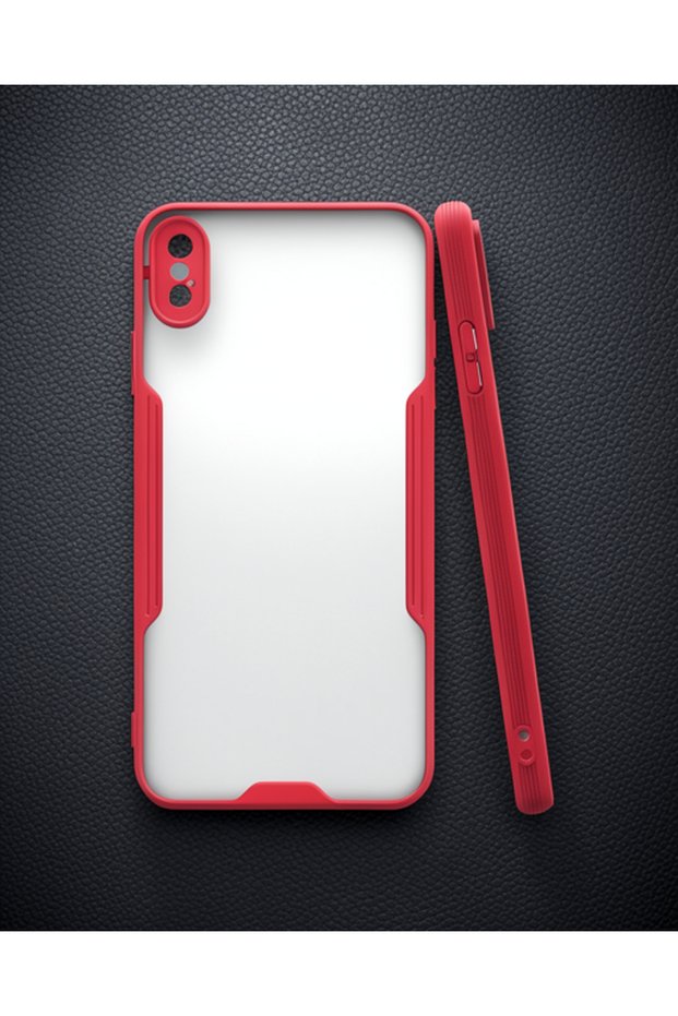 Apple iPhone XS Max Case Platinum Silicone - Red