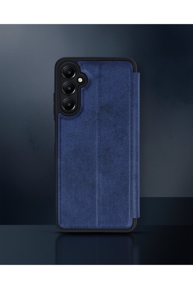 Samsung Galaxy A55 5g Case Flip Cover - Navy Blue