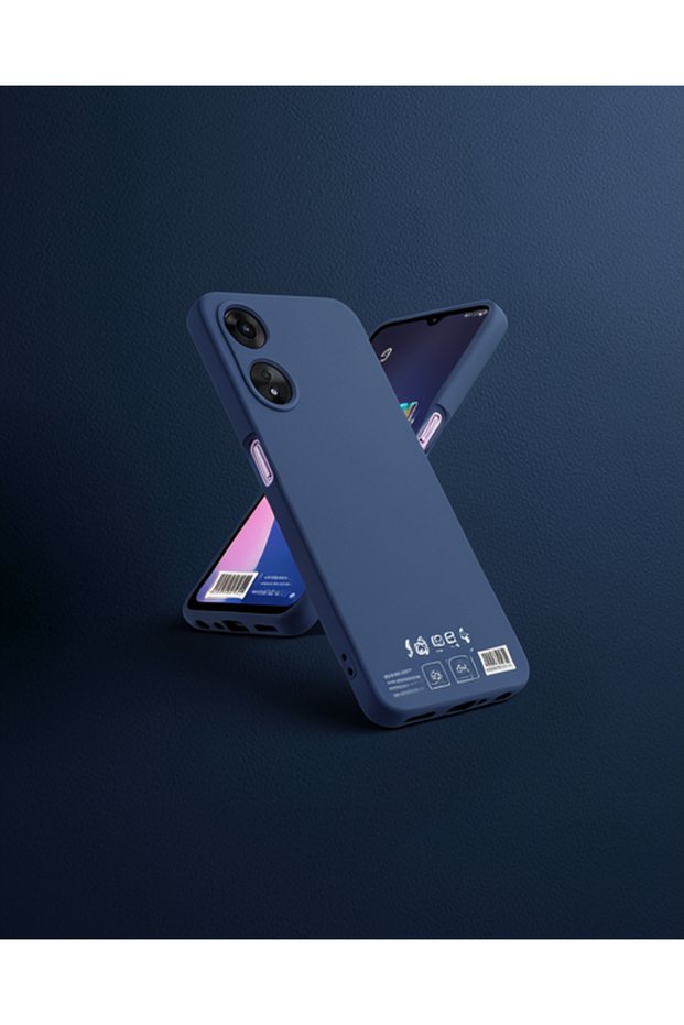 Oppo A38 Case First Silicone - Navy Blue