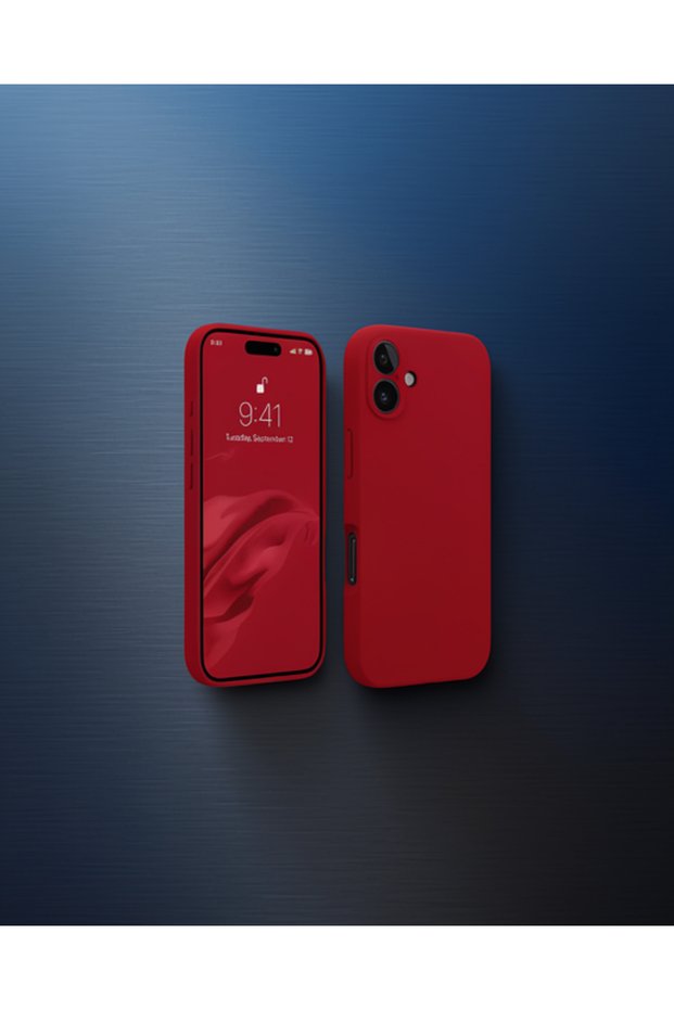 Apple iPhone 16 Plus Case First Silicone - Red